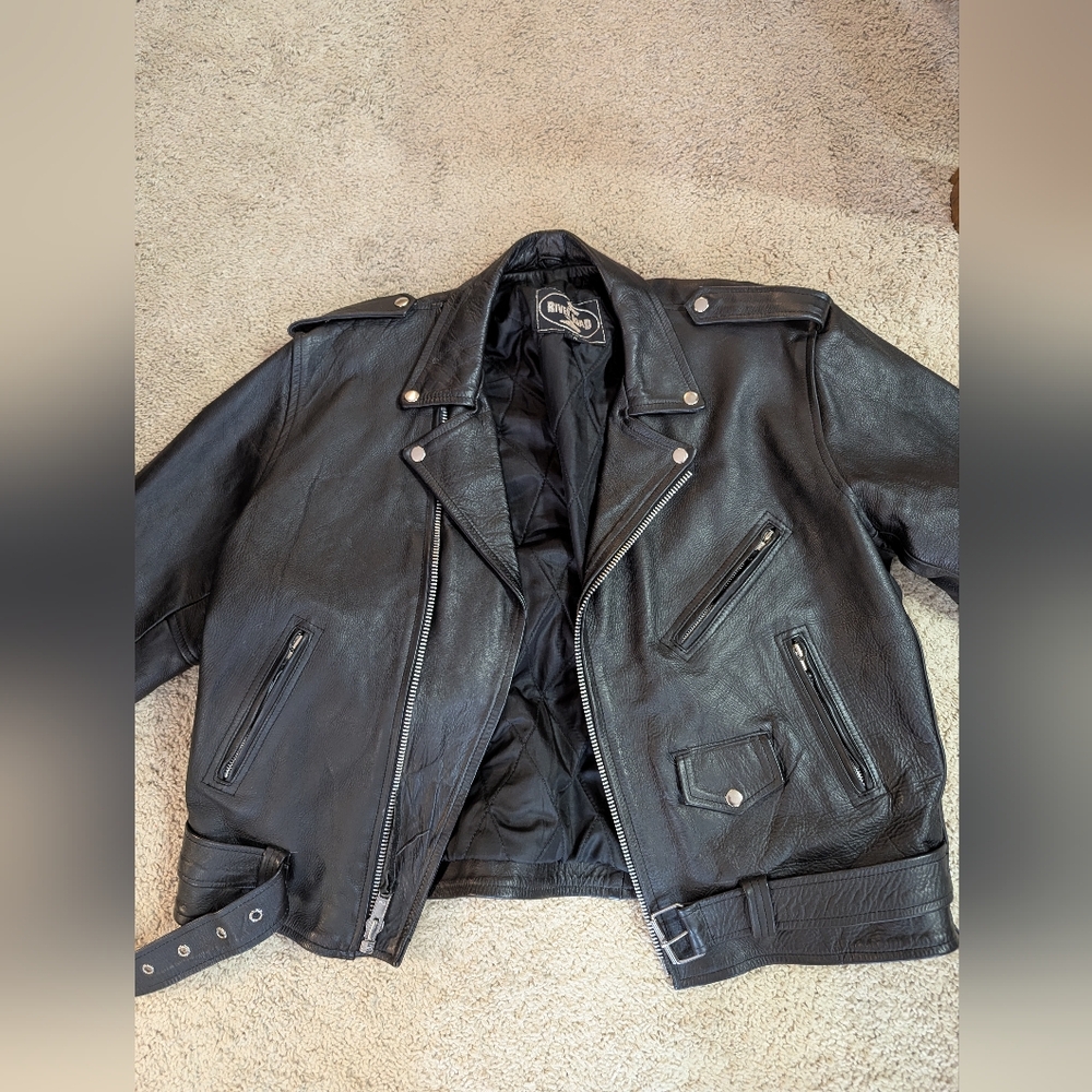 River Road Leather Jacket size 50